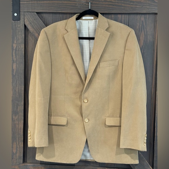 Lauren Ralph Lauren Men's Tan Blazer Sports Coat Jacket Size 42R - Picture 1 of 9
